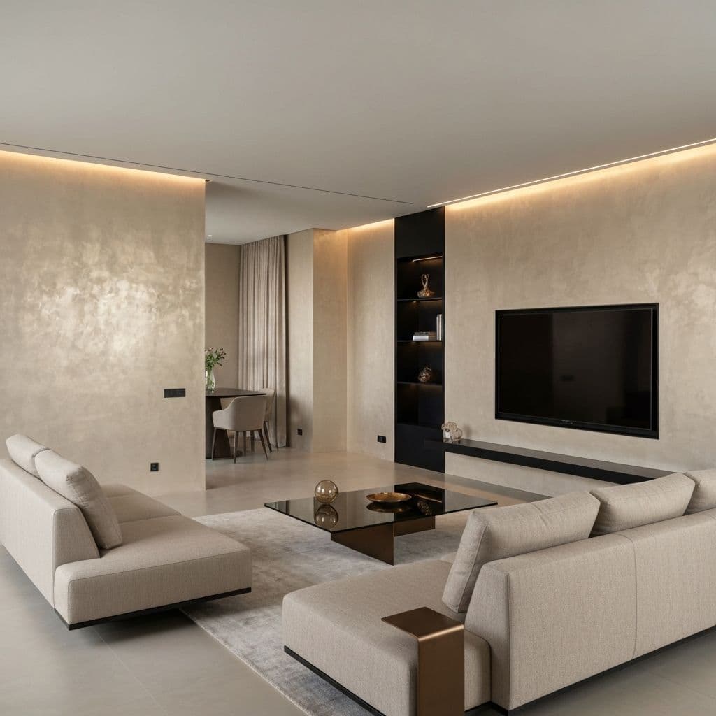 Room with Стукко Лустро finish