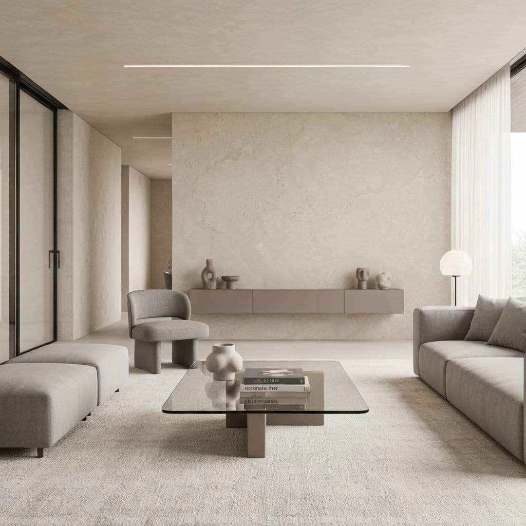 Room with Травертино finish